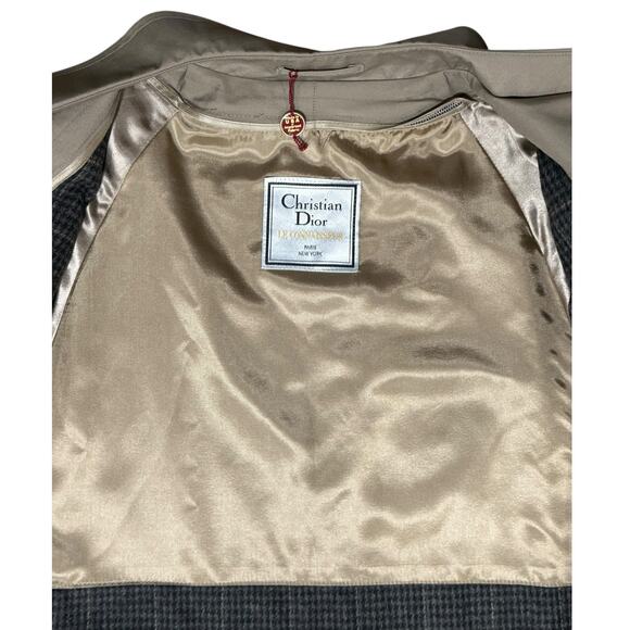 Christian Dior Le‎ Connaisseur Trench Coat Men 44R Beige Lined Quiet Luxury Wool - Picture 7 of 10